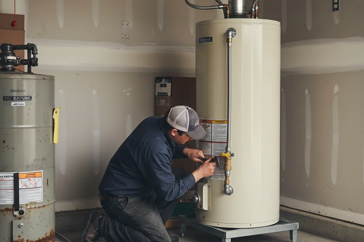 Water heater and shutoff valve replacement in Benton City